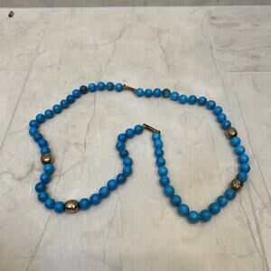 Simon Sebag 18 K Plated Sterling Silver Turquoise Necklace